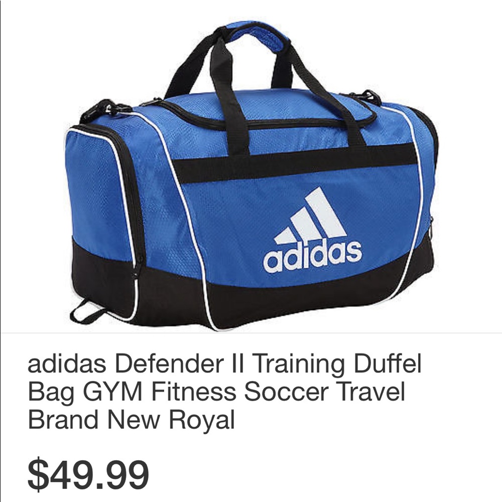 Royal/cobalt adidas duffel